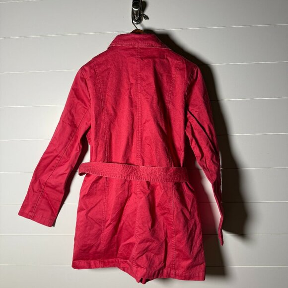 Relativity Spring Belted Jacket- Sz XL- Dark Coral Color - Picture 2 of 10